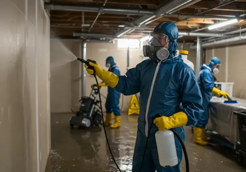 Basement Sanitization and Antimicrobial Treatment process in Cottle County, TX