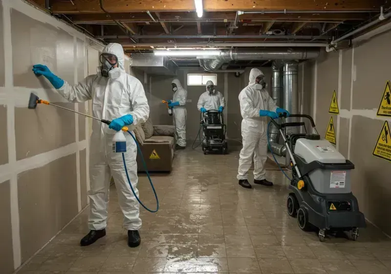 Basement Moisture Removal and Structural Drying process in Cottle County, TX